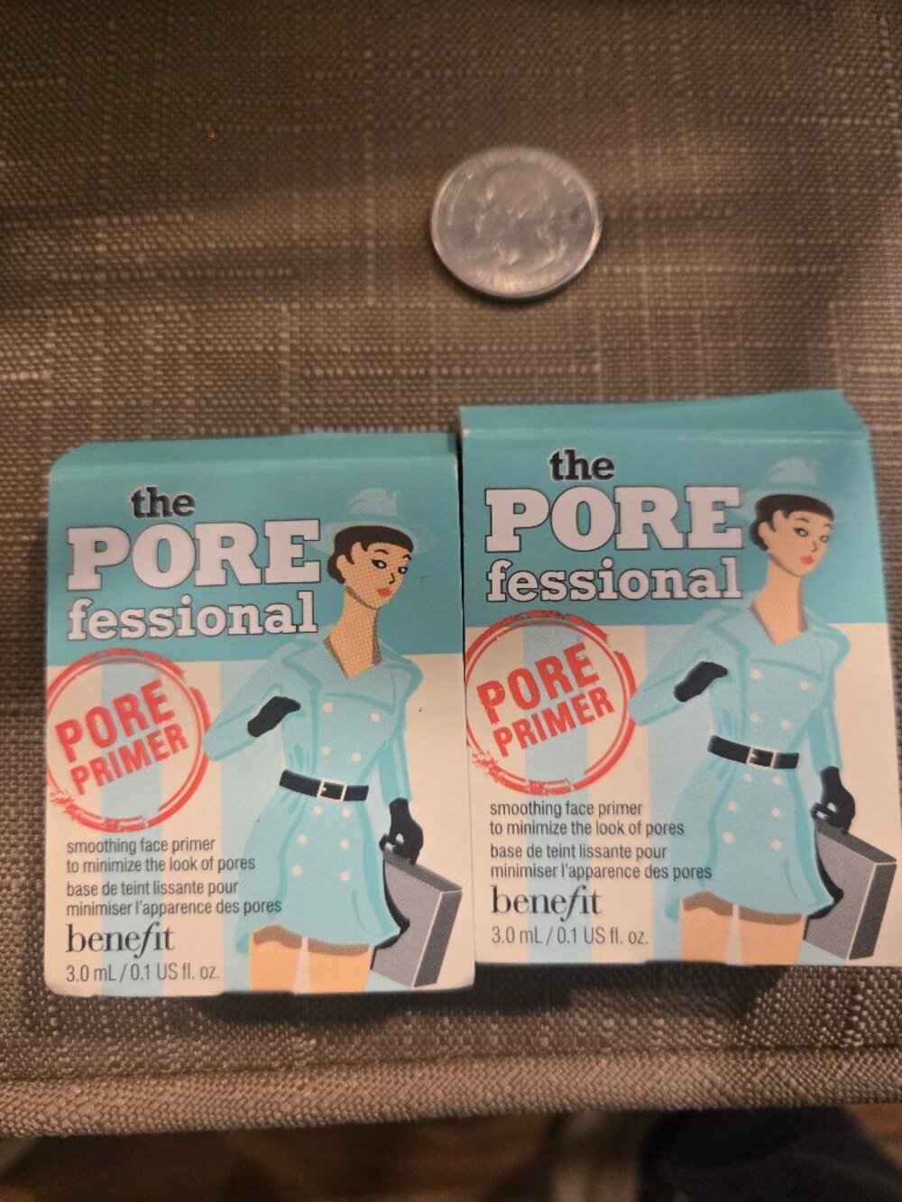 2X Benefit pore professional pore primer sample sized products .1oz new